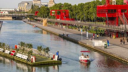 Le parc de la Villette et le canal de l'Ourcq à Paris.
 (Gardel Bertrand / Hemis.fr /AFP)