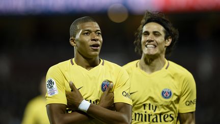 Premier match et premier but pour Kylian Mbappé avec le Paris Saint-Germain (JEAN-CHRISTOPHE VERHAEGEN / AFP)