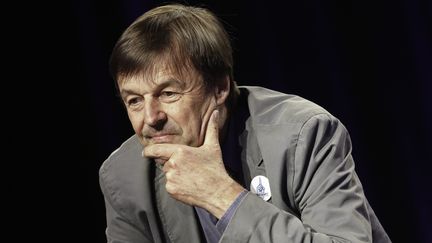 Nicolas Hulot, le 19 avril 2017, à Roubaix (Nord), lors d'un débat à l'EDHEC, une école de commerce. (CITIZENSIDE/THIERRY THOREL / CITIZENSIDE)