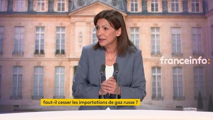 Anne Hidalgo, candidate du Parti socialiste à l’élection présidentielle, était mardi 5 avril l’invité du 8h30 franceinfo.&nbsp; (FRANCEINFO / RADIOFRANCE)