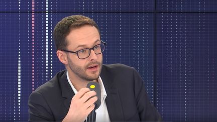 &nbsp;David Belliard, candidat EELV à la mairie de Paris, le 7 mars 2020. (FRANCEINFO)