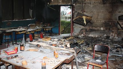 &nbsp; (Des dégâts impressionnants dans le local humanitaire de cette ancienne école de Templeuve © Mairie de Templeuve)