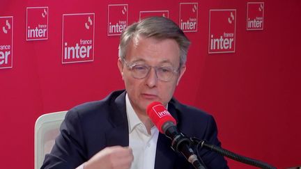 Dominique Schelcher, PDG de Système U, sur France Inter, jeudi 1er décembre 2022. (CAPTURE D'ECRAN / FRANCE INTER)