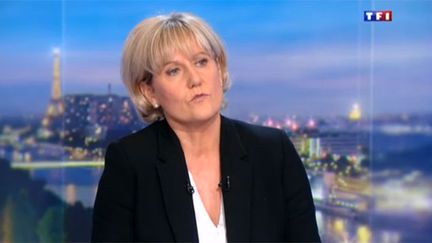 &nbsp; (Nadine Morano sur le plateau de TF1 jeudi soir © Capture d'écran)