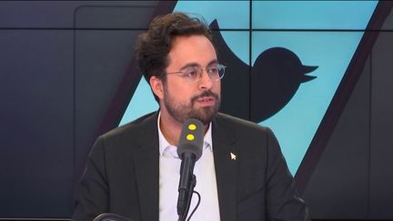 Le secrétaire d'État chargé du numérique, invité du "8h30 Fauvelle-Dély", jeudi 21 février 2019.&nbsp; (FRANCEINFO / RADIOFRANCE)