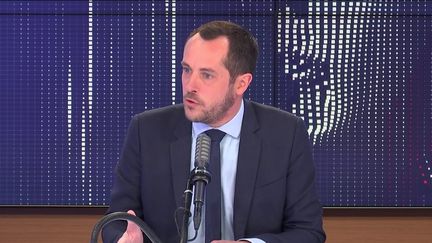 Nicolas Bay,&nbsp;député européen Rassemblement national était l'invité du "8h30 franceinfo", samedi 8 mai 2021. (FRANCEINFO / RADIOFRANCE)