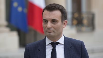 Florian Philippot, le vice-président du FN, le 25 juin 2016 à l'Elysée. (GEOFFROY VAN DER HASSELT / AFP)