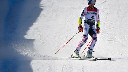 Alexis Pinturault et Clément Noël sont repartis sans médaille pour la fin des Mondiaux de ski alpin, le 21 février.  (ANDREAS SOLARO / AFP)