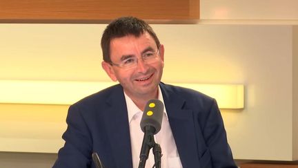 Denis Lambert, PDG du groupe LDC, leader sur le marché de la volaille en France, sur franceinfo le 31 mai 2018. (FRANCEINFO / RADIOFRANCE)