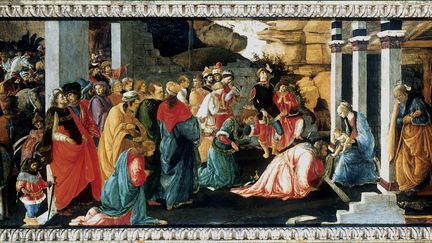 "L'Adoration des Rois" (1470) par Filippino Lippi et Botticelli. National Gallery de Londres (PRINT COLLECTOR / HULTON FINE ART COLLECTION / GETTY IMAGES)