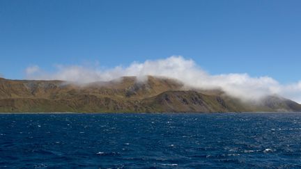 Les côtes de l'île Macquarie, dans le sud-ouest de l'océan Pacifique. (BRETT PHIBBS / IMAGE SOURCE / AFP)