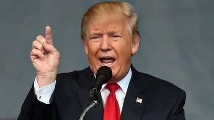 Le candidat républicain à la présidentielle américaine&nbsp;Donald Trump, le 5 octobre 2016 à Henderson, dans le Nevada. (ETHAN MILLER / GETTY IMAGES NORTH AMERICA / AFP)