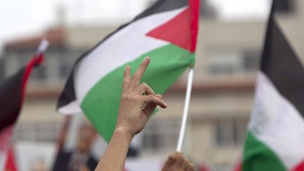 Le drapeau palestinien pourra &ecirc;tre "hiss&eacute;s au si&egrave;ge et dans les bureaux des Nations unies apr&egrave;s ceux des pays membres", en vertu d'une r&eacute;solution adopt&eacute;e jeudi 10 septembre 2015. (DARREN WHITESIDE / REUTERS)