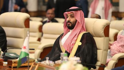 Le prince héritier saoudien Mohammed bin Salman, le 15 juin 2019, à l'hôtel Azka Al-Safa à La Mecque, en Arabie saoudite. (BANDAR ALDANDANI / AFP)