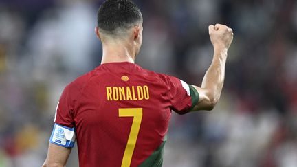 Cristiano Ronaldo a marqué le premier but du Portugal contre le Ghana lors du match de Coupe du monde au stade 974 de Doha, le 24 novembre 2022. (PATRICIA DE MELO MOREIRA / AFP)