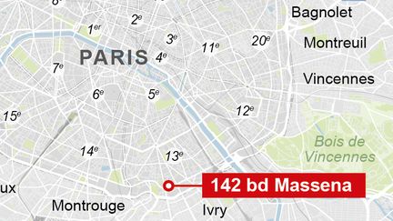 Une tentative de vol à main armé s'est déroulée au 142 boulevard Masséna, vendredi 2 décembre. (VISACTU)