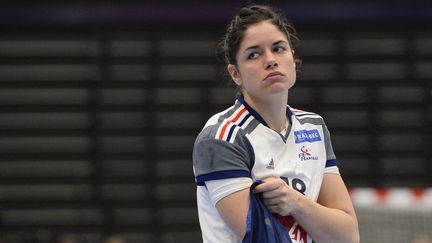 Chloé Bulleux avec l'équipe de France lors des Championnats du monde au Danemark, le 16 décembre 2015. (JONATHAN NACKSTRAND / AFP)