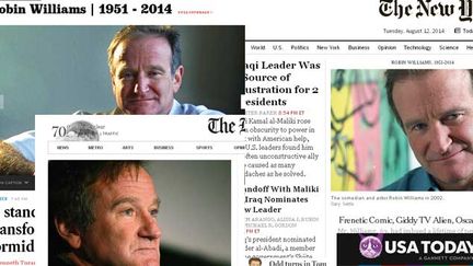 &nbsp; (La presse américaine rend hommage à Robin Williams © DR)