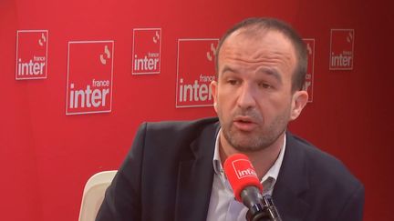 Manuel Bompard, coordinateur de La France insoumise (LFI), sur France Inter, le 26 novembre 2024. (FRANCE INTER / RADIO FRANCE)