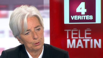 La ministre de l'Economie, Christine Lagarde, le 12 janvier 2010 sur France 2 (FTV)