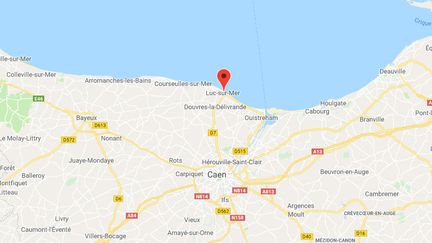 La commune de Luc-sur-Mer dans le Calvados.&nbsp; (GOOGLE MAPS / FRANCETV INFO)