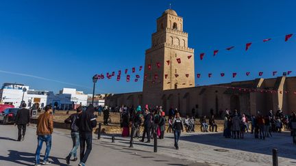 Mosquée d'Uqba à Kairouan, en Tunisie. (AMINE LANDOULSI / ANADOLU AGENCY)