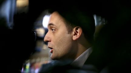 Florian Philippot ; vice-président du FN, en meeting à Strasbourg (Bas-Rhin), le 17 janvier 2017. (ELYXANDRO CEGARRA / NURPHOTO)