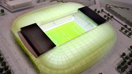 Le futur Grand Stade de Lille (PHILIPPE HUGUEN / AFP)