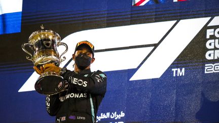 Lewis Hamilton remporte le Grand Prix de Bahreïn, dimanche 28 mars. (FLORENT GOODEN / DPPI MEDIA)