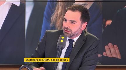 Laurent Saint-Martin, député LREM, invité du 19h20 politique le lundi 10 juin. (FRANCEINFO / RADIOFRANCE)