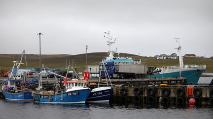 Des bateaux de pêche au nord de l'Ecosse, le 9 septembre 2021. (ADRIAN DENNIS / AFP)