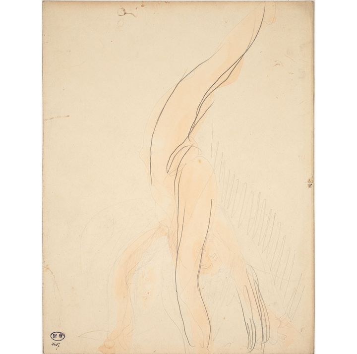 Auguste Rodin, "Femme nue qui fait le poirier", vers 1900
 (musée Rodin, photo J. de Calan)