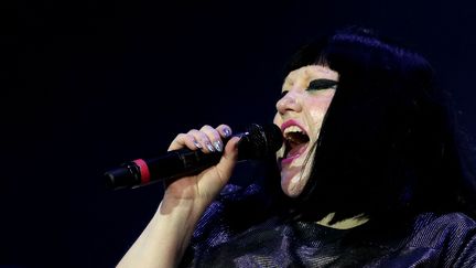 Beth Ditto du groupe Gossip au festival portugais NOS, le 13 juillet 2019. (PEDRO FIUZA / NURPHOTO / AFP)