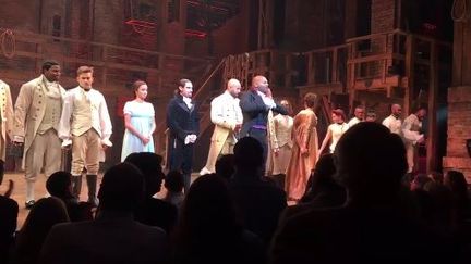 Le comédien Brandon Victor Dixon a apostrophé sur scène le futur vice-président américain et très conservateur Mike Pence. (HAMILTON MUSICAL)