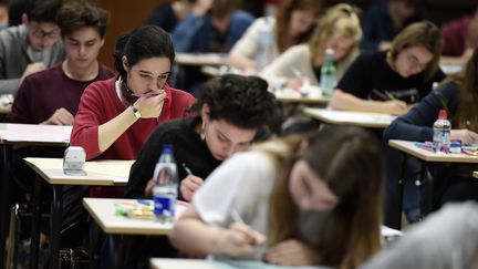 L'épreuve de&nbsp;philosophie du baccalauréat, le 15 juin 2016. (Photo d'illustration) (FREDERICK FLORIN / AFP)