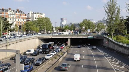 Le périphérique parisien, le&nbsp;29 avril 2022. (REMI DECOSTER / HANS LUCAS / AFP)