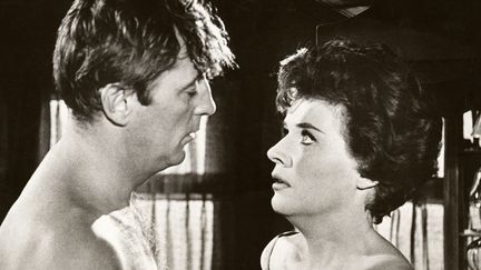 Polly Bergen, ici face à Robert Mitchum dans "Les nerfs à vif" de Jack Lee Thompson (1962)
 (PHOTO12.COM - COLLECTION CINEMA)