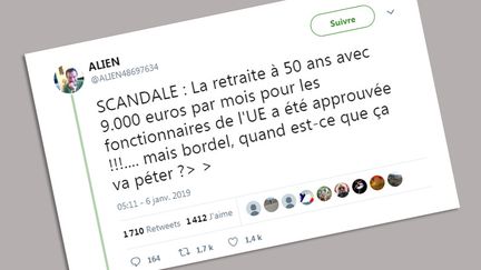 Plusieurs internautes relaient de fausses informations sur les réseaux sociaux à l'approche des élections européennes. (CAPTURE D'ECRAN TWITTER)