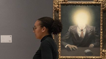 "Le principe du plaisir" de René Magritte, en vente chez Sotheby's à New York (2 novembre 2018)
 (Don Emmert / AFP)