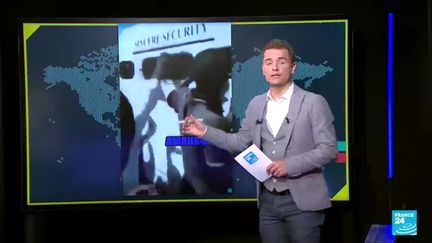 Des images relayées sur les réseaux sociaux prétendent montrer une foule attaquant un véhicule de l'ONU au Sénégal&nbsp;pour libérer&nbsp;des enfants soi-disant victimes d'un enlèvement. (France 24)