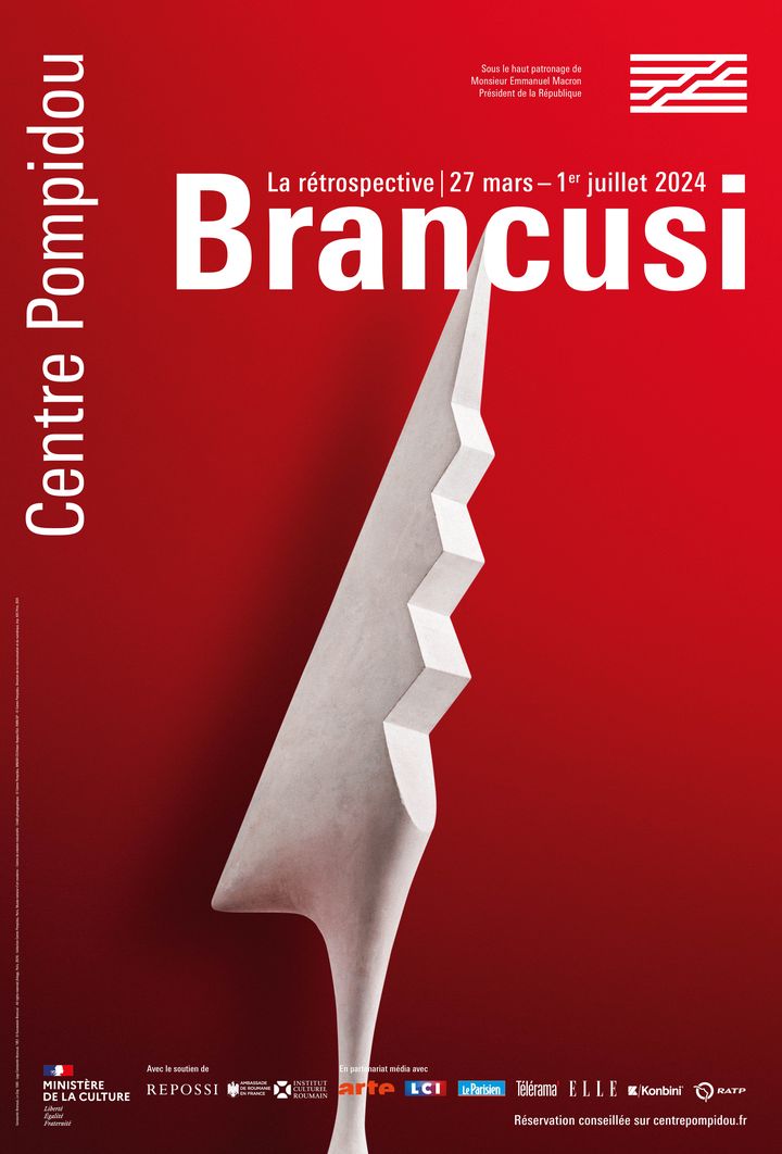 Affiche de l'exposition "Brancusi". (CENTRE POMPIDOU)