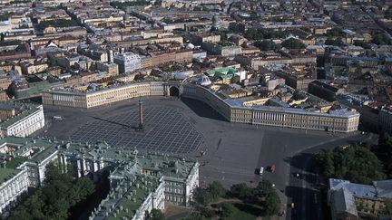 Vue aérienne de Saint-Petersbourg, le 2 avril 2012 (WOJTEK BUSS / ONLY WORLD  / AFP)