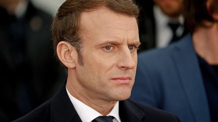 Emmanuel Macron, le 23 janvier 2020, à Jérusalem, en Israël. (LUDOVIC MARIN / AFP)