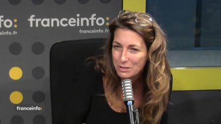 Anne-Claire Coudray, présentatrice des journaux du week-end sur TF1. (CAPTURE ECRAN / FRANCEINFO)