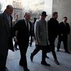 L'ancien producteur de cinéma Harvey Weinstein, poursuivi pour viols et agressions sexuelles, arrive à la Cour suprême de New York, le 22 janvier 2020.&nbsp; (TAYFUN COSKUN / ANADOLU AGENCY / AFP)