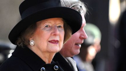 L'ancienne Premi&egrave;re ministre britannique, Margaret Thatcher, le 8 mars 2010 &agrave; Londres (Royaume-Uni). (REX / SIPA)