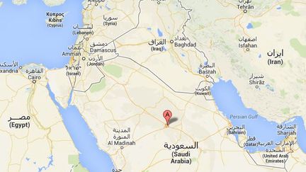 Le tribunal de Bura&iuml;da, principale ville de Qassim, en Arabie saoudite, a condamn&eacute; un homme &agrave; dix ans de prison et 2 000 coups de fouet pour avoir dans&eacute; torse nu en octobre 2013. &nbsp; (GOOGLE MAPS / FRANCETV INFO )