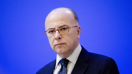 Le ministre de l'Int&eacute;rieur Bernard Cazeneuve le 22 mars 2016 lors du&nbsp;Comit&eacute; de pilotage sur la s&eacute;curit&eacute; de l'Euro 2016. (MAXPPP)