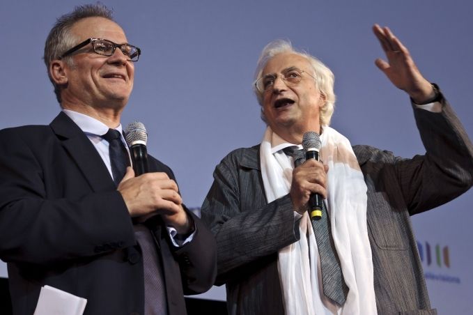 Thierry Frémeaux (à gauche) et Bertrand Tavernier
 (JEAN-PHILIPPE KSIAZEK / AFP)