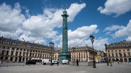 La place Vendôme, à Paris, le 21 mai 2021. (RICCARDO MILANI / HANS LUCAS / AFP)